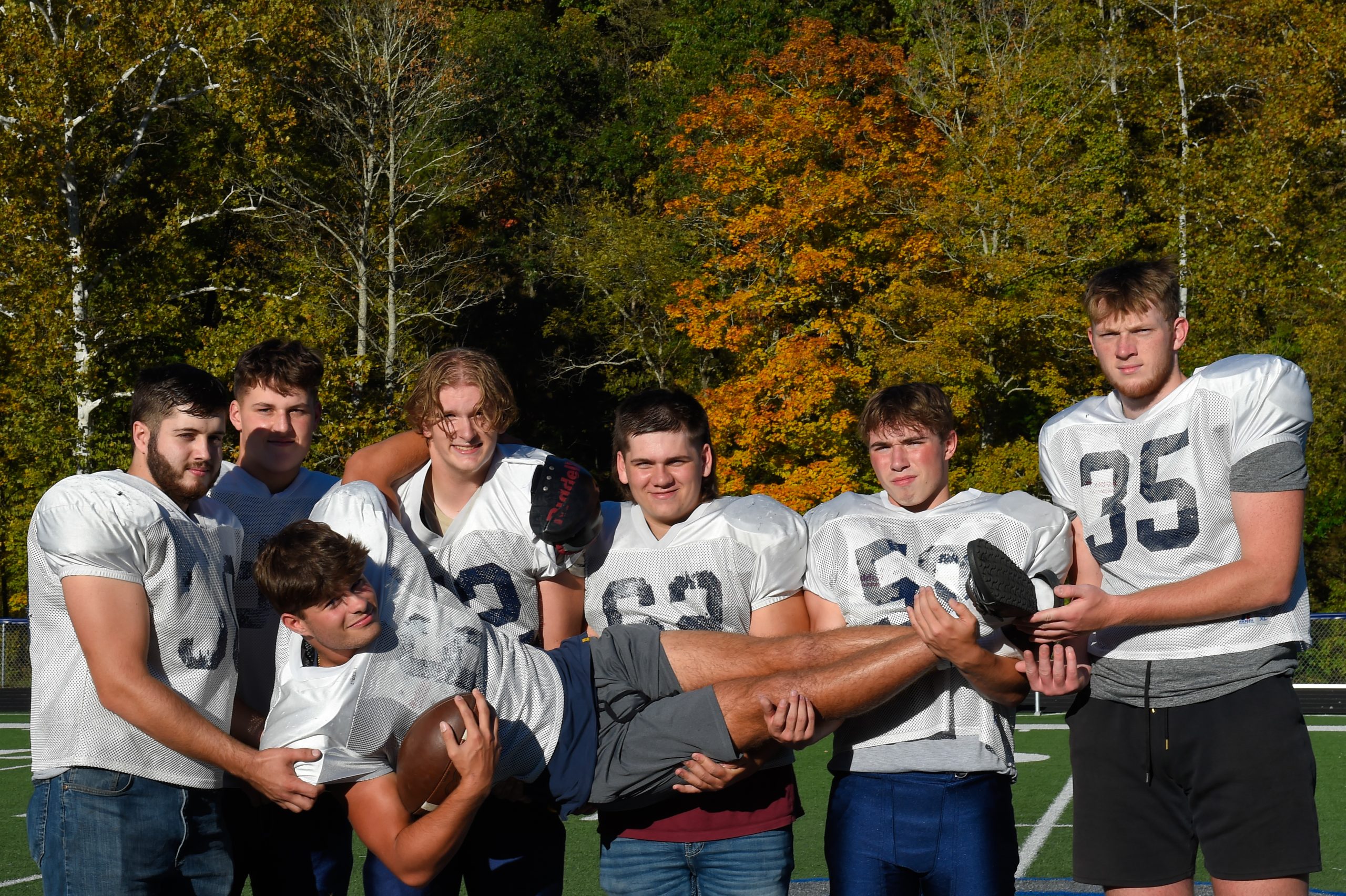 Workhorse offensive line is the unsung heroes for Clay-Battelle this season